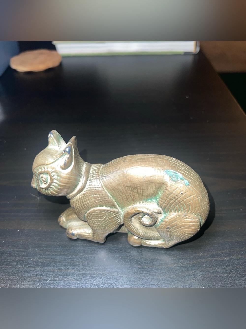 Wild Goose Studio Bronze Celtic Cat Figurine Book of Kells 1994 Ireland Label